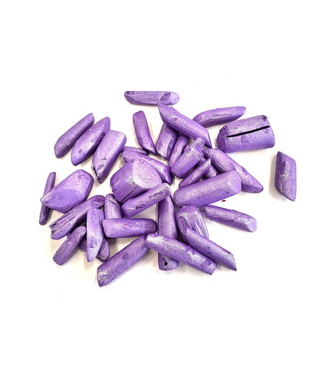 Tumbled wood 700gr in poly Pearl Purple | Per 4 stuks te bestellen