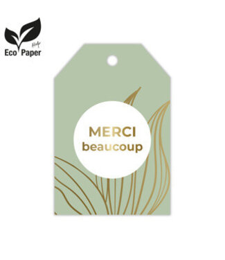 4A Labels Displ.Card F Merci 5*8cm x20 ( x 1 )