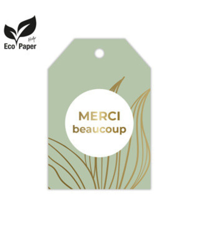 Labels Displ.Card F Merci 5*8cm x20 ( x 1 )