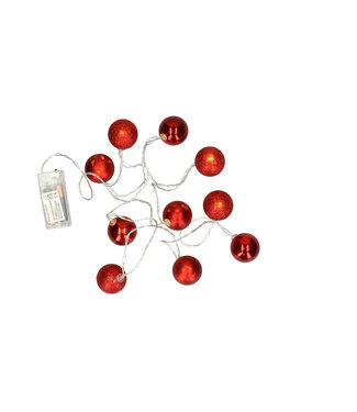 4A Weihnachten LED Girlande Kugel 40mm 10L 2m | Pro Stück