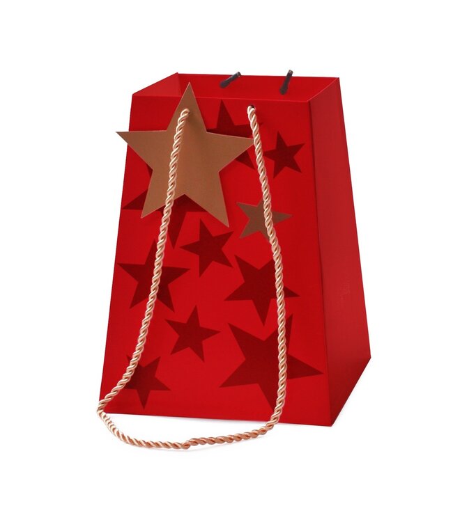 Kerst Tas Starbeat 11/11*15/15*20cm | Per 10 stuks te bestellen