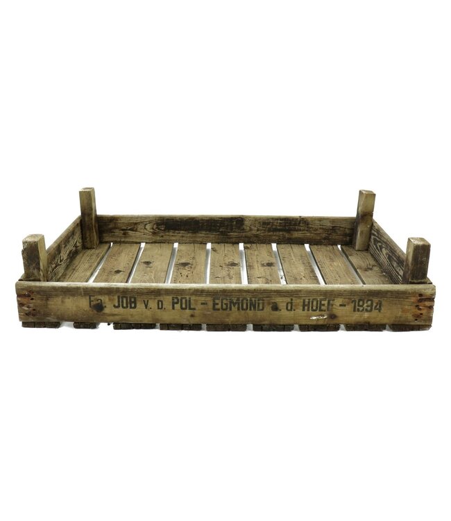Caisse de tulipes en bois naturel | Dimensions 75 x 50 x 16 centimètres | Commande par 2 pièces