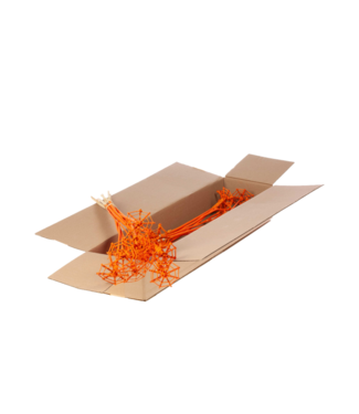 LDD Lata spider web 8cm o/s flat 10pc SB orange spring | Per 3 stuks