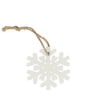 4A Kerst Deco hanger vlok | Diameter 5 centimeter | Hoogte 5 centimeter | Per 24 stuks