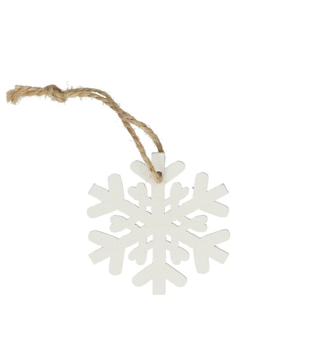 Kerst Deco hanger vlok d05*5cm x24 | Per stuk te bestellen