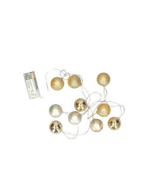 4A Kerst LED slinger bal 40mm 10L 1.7m | Per stuk