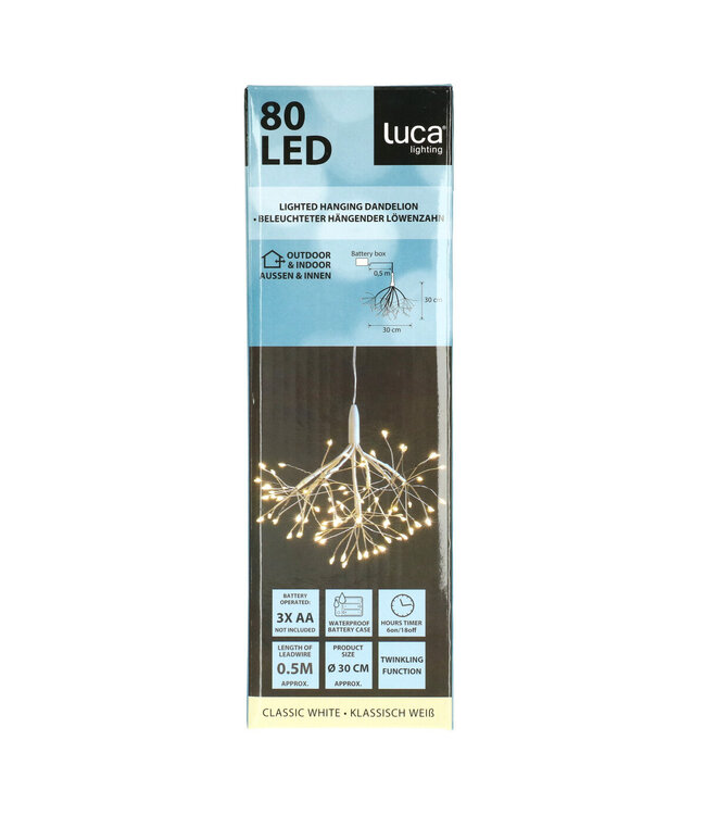 Kerst LED tak hangend 80L ( x 1 )