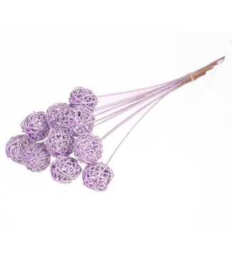 LDD Brunch ball 5cm o/s 10pc lilac misty ( x 15 )