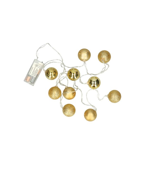 Weihnachten LED Girlande Kugel 40mm 10L 2m ( x 1 )