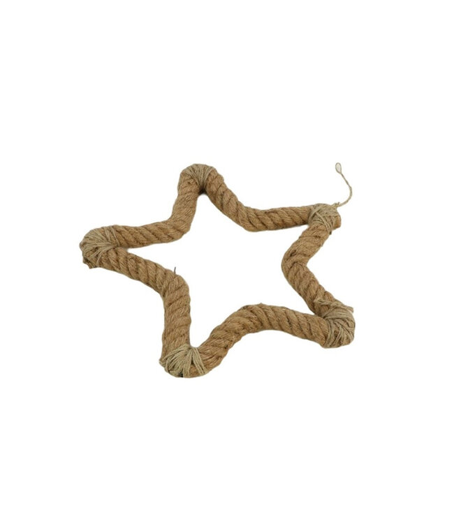 Kerst Deco hanger ster 30cm ( x 10 )