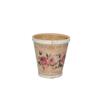4A Hout Histoire pot d13*14cm ( x 10 )