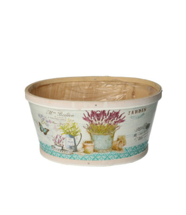Hout Lavendel bak 22*18*11cm ( x 10 )
