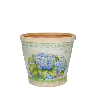 4A Hout Hydrangea pot | Diameter 17 centimeter |  Hoogte 15 centimeter  | Per 10 stuks