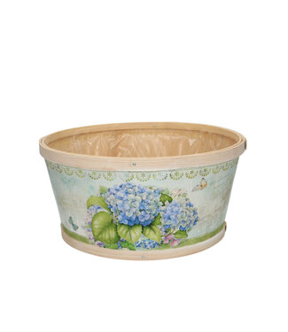 4A Hout Hydrangea bak d22*11cm ( x 10 )