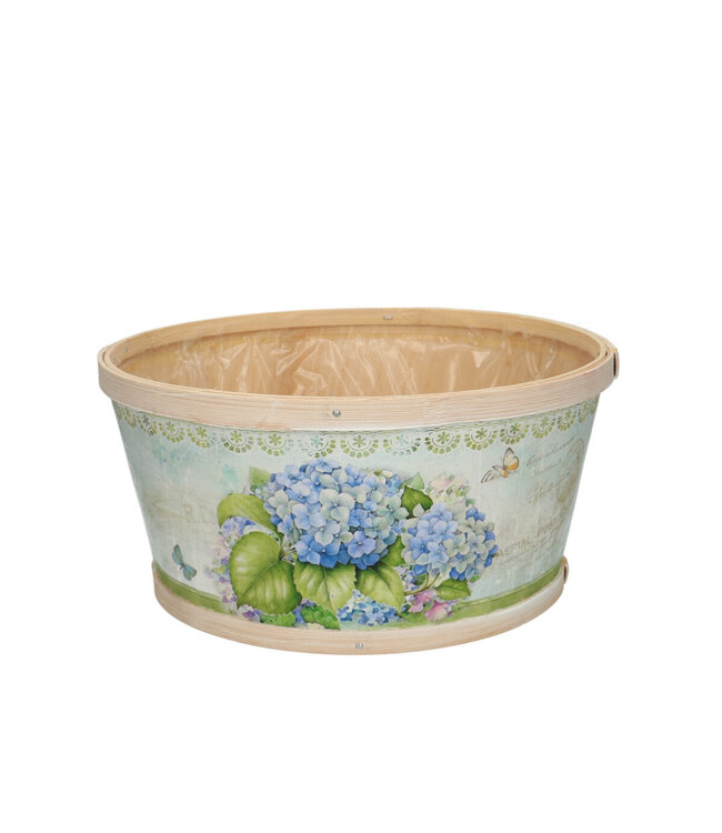 Hout Hydrangea bak d22*11cm ( x 10 )