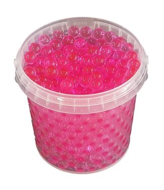 QC Rosa Wasserperlen, Orbeez oder Wasserperlen | 2,5 - 3 Millimeter Hydro-Gelperlen | 1 Liter pro Eimer | Pro 6 Eimer