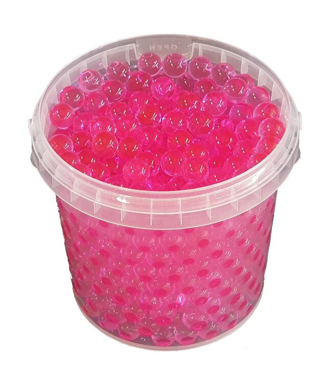 Rosa Gelperlen - orbeez - Wasserperlen | Eimerinhalt 1 Liter | Bestellung pro 6 Eimer