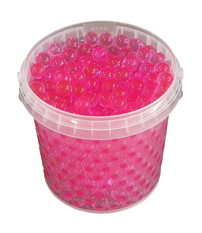 Rosa Wasserperlen, Orbeez oder Wasserperlen | 2,5 - 3 Millimeter Hydro-Gelperlen | 1 Liter pro Eimer | Pro 6 Eimer zu bestellen