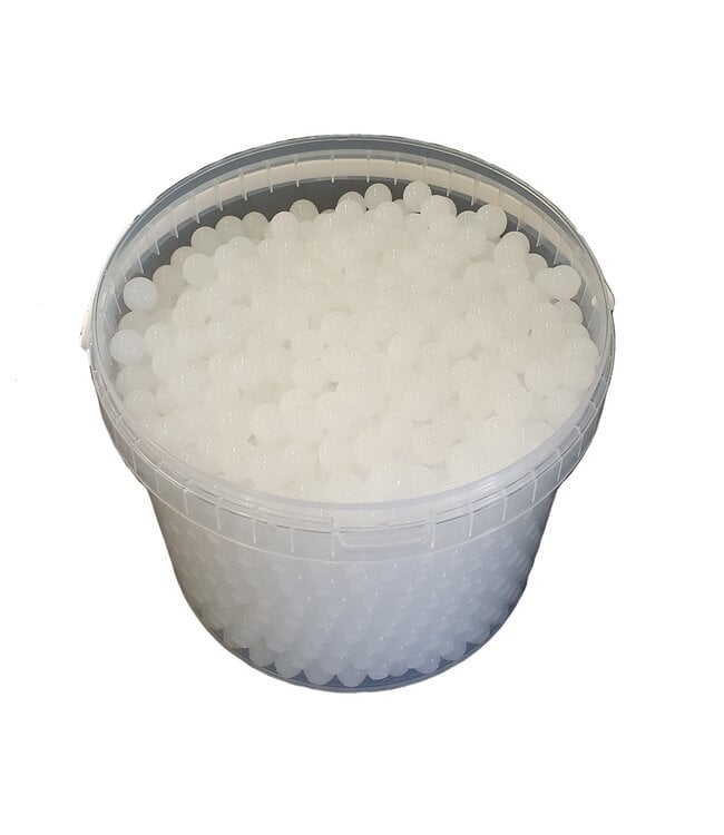 Witte gelparels - orbeez - waterbeads - waterparels | Emmerinhoud 3 liter | Per emmer te bestellen