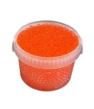 QC Rote Wasserperlen, Orbeez oder Wasserperlen | 2,5 - 3 Millimeter Hydro-Gelperlen | 3 Liter pro Eimer | Pro Eimer