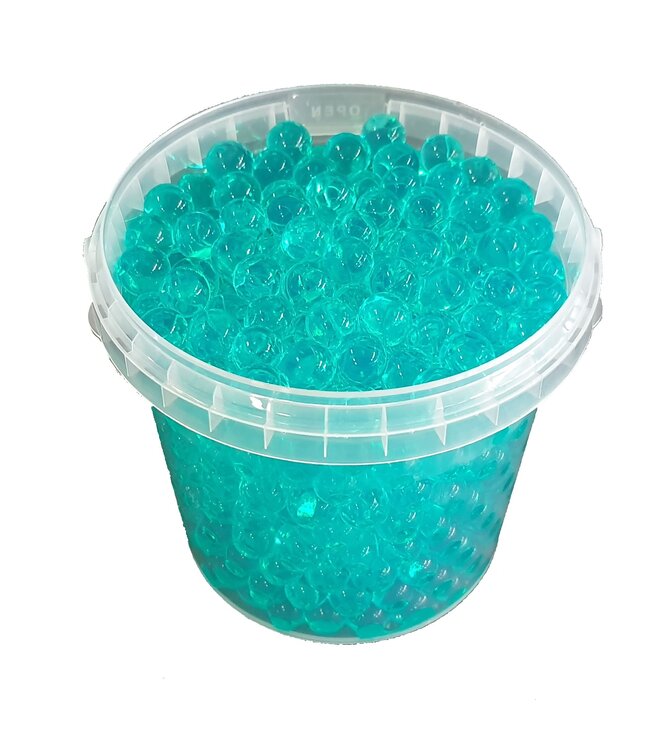 Grüne Wasserperlen, Orbeez oder Wasserperlen | 2,5 - 3 Millimeter Hydro-Gelperlen | 1 Liter pro Eimer | Pro 6 Eimer zu bestellen