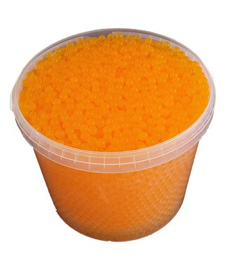 QC Orange Wasserperlen, Orbeez oder Wasserperlen | 2,5 - 3 Millimeter Hydro-Gelperlen | 10 Liter pro Eimer | Pro Eimer