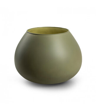 4A Eco vase Lassad green | Min. diameter 13 centimetres max. diameter 22 centimetres | Height 16.5 centimetres | Per piece