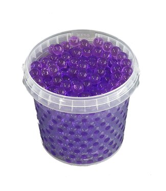 QC Lila Wasserperlen, Orbeez oder Wasserperlen | 2,5 - 3 Millimeter Hydro-Gelperlen | 1 Liter pro Eimer | Pro 6 Eimer