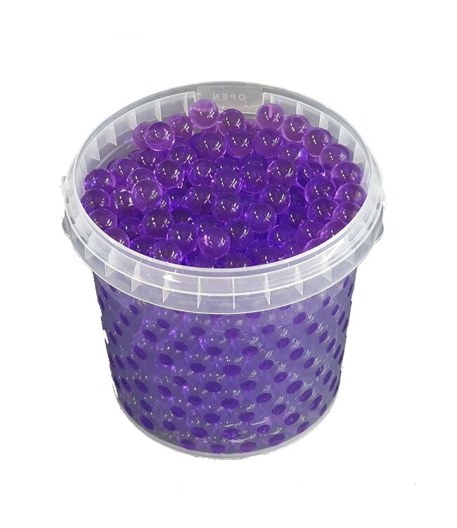 Lila Wasserperlen, Orbeez oder Wasserperlen | 2,5 - 3 Millimeter Hydro-Gelperlen | 1 Liter pro Eimer | Pro 6 Eimer bestellbar