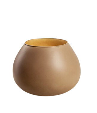 4A Eco vase Lassad sand-coloured | Min. diameter 13 centimetres max. diameter 22 centimetres | Height 16.5 centimetres | Per piece