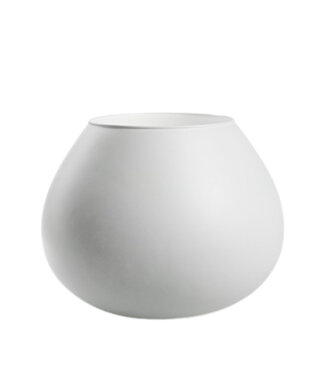 4A Eco Vase Lassad weiß | Min. Durchmesser 15 Zentimeter max. Durchmesser 26 Zentimeter | Höhe 20,5 Zentimeter | Pro Stück