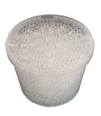 QC Transparente Wasserperlen, Orbeez oder Wasserperlen | 2,5 - 3 Millimeter Hydro-Gelperlen | 10 Liter pro Eimer | Pro Eimer