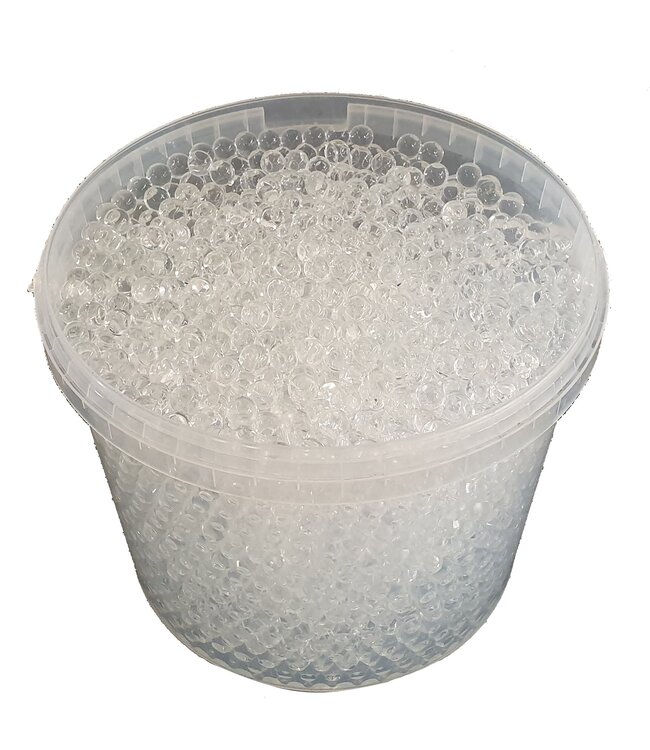 Transparente Wasserperlen, Orbeez oder Wasserperlen | 2,5 - 3 Millimeter Hydro-Gelperlen | 10 Liter pro Eimer | Pro Eimer bestellbar