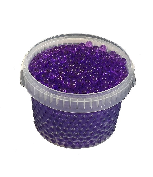 Lila Wasserperlen, Orbeez oder Wasserperlen | 2,5 - 3 Millimeter Hydro-Gelperlen | 3 Liter pro Eimer | Pro Eimer bestellbar