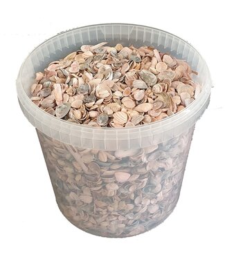 QC Matt pink North Sea shells | Bucket capacity 10 litres | Per bucket