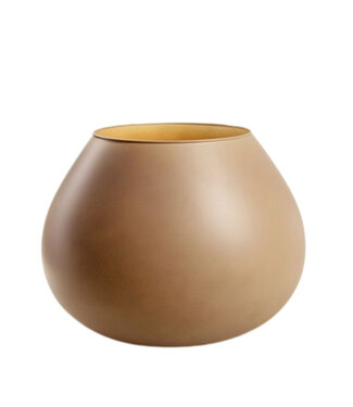 4A Eco vase Lassad sand-coloured | Min. diameter 15 centimetres max. diameter 26 centimetres | Height 20.5 centimetres | Per piece