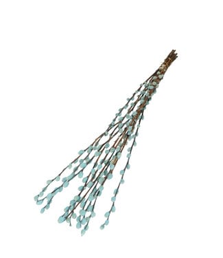 4A Light blue dried willow catkins | Length 70 centimetres | Per 10 sprigs