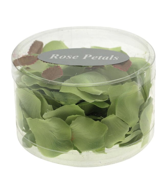 Lime green rose petals artificial flowers | Per 150 pieces to order