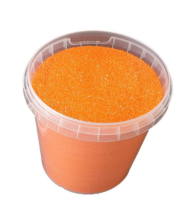 Eimer Glitter irisierend orange | Gewicht 400 Gramm | Größe Glitter 1/64 | 0,6 mm | 15 Hex | Eimerweise bestellen