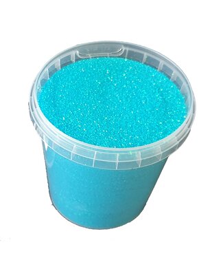 QC Emmer glitters azuurblauw | Gewicht 400 gram | Per emmer