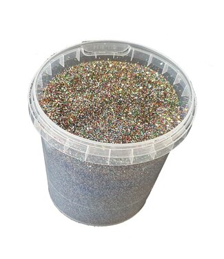 QC Emmer glitters gemengde kleuren | Gewicht 400 gram | Per emmer