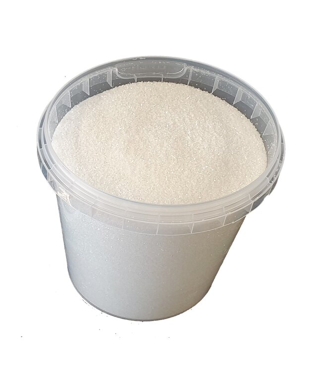 Seau paillettes classique transparent | Poids 400 grammes | Taille paillettes 1/64 | 0.6 mm | 15 Hex | Commande par seau