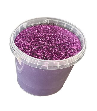 QC Emmer glitters roze | Gewicht 400 gram | Per emmer