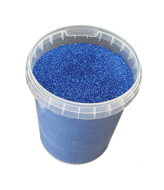 Bucket glitters navy blue | Weight 400 grams | Size glitters 1/64 | 0.6 mm | 15 Hex | Order by bucket