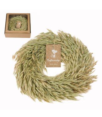LDD Wreath natural oats | Diameter 30 centimetres | Per 9 pieces