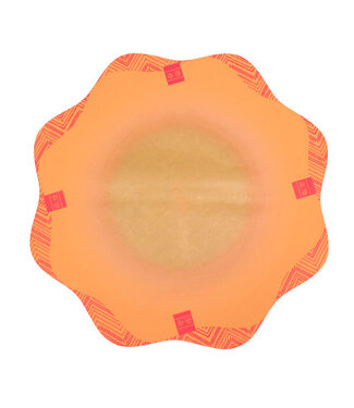 4A Feuille Réunion orange | Format 73 x 73 centimètres | Par 100 pièces