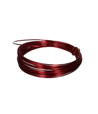 4A Red aluminium wire | Diameter 2 millimetres | Length 12 metres | Weight 100 grams | Per piece