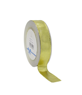 4A Weihnachtsband Gold Shine | Breite 25 Millimeter | Länge 25 Meter | Pro Stück