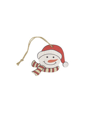 4A Kerst Deco hanger sneeuwman 7cm x24 | Per stuk