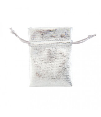 4A Silver Christmas bag Shiny | Size 7 x 10 centimetres | Per 10 pieces
